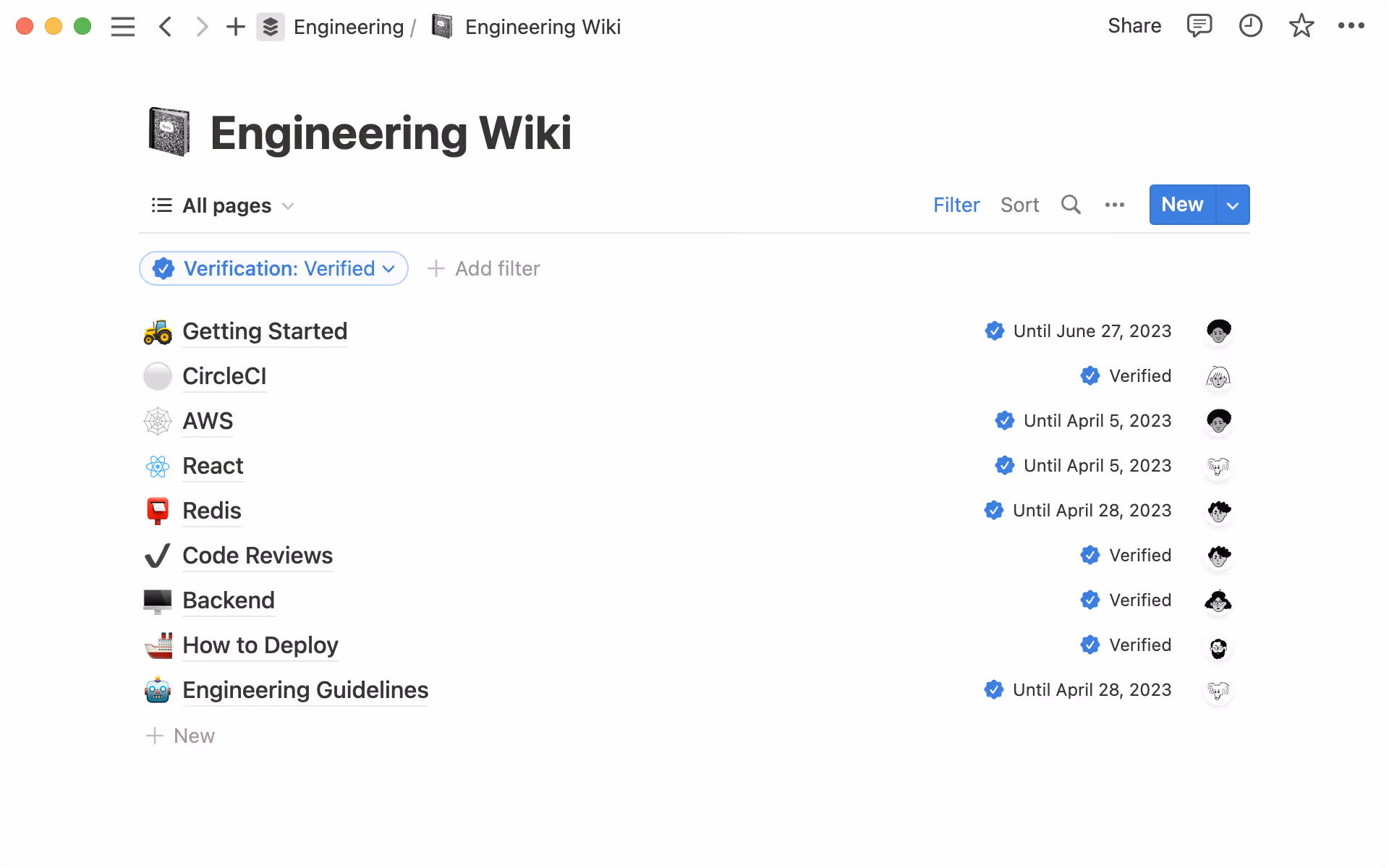 ページの有効性確認とページオーナー