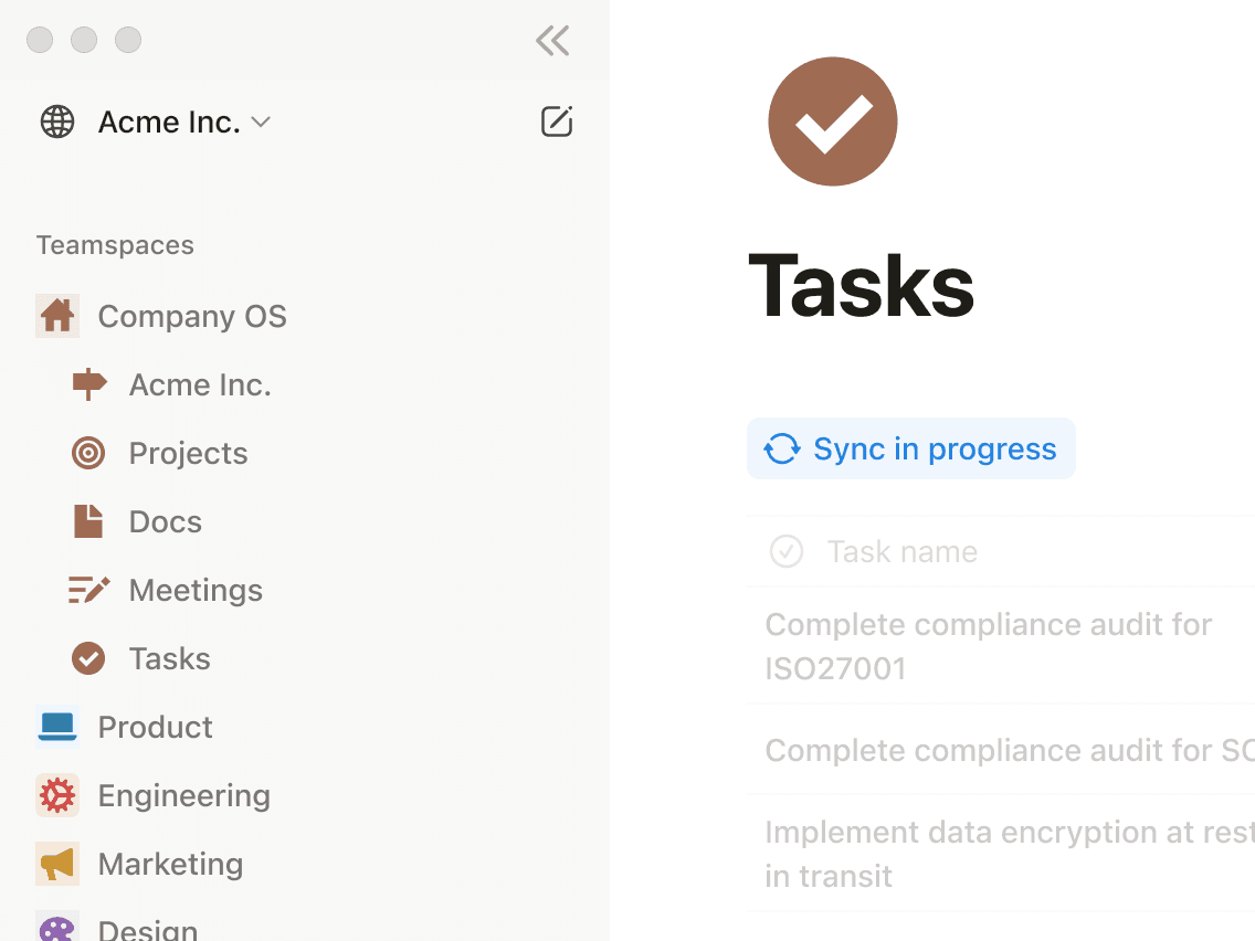 カスタマイズ可能なワークスペース