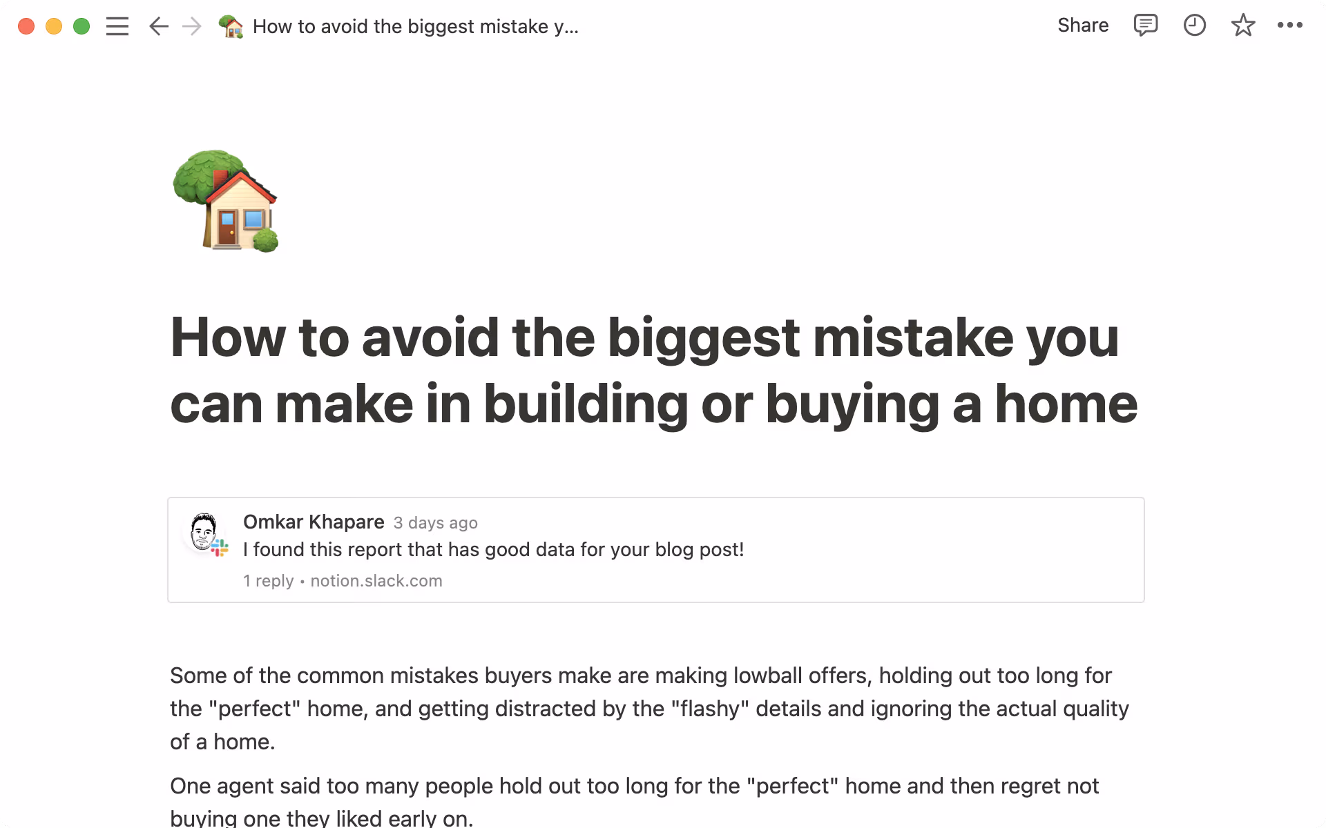 ドキュメント内に関連するSlackメッセージを挿入。