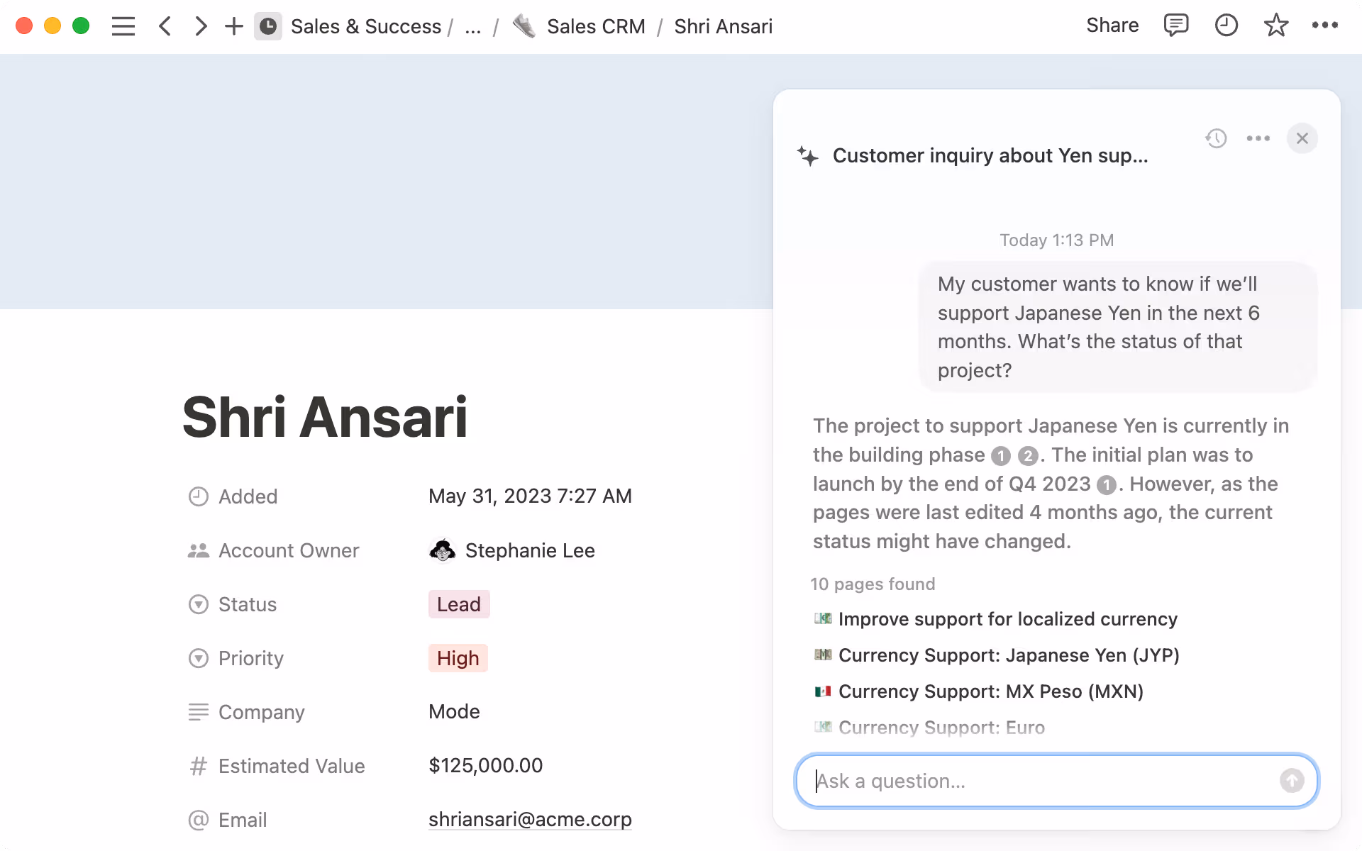 行ったり来たりする必要はありません。Q&Aは瞬時に最新情報を表示することができます。