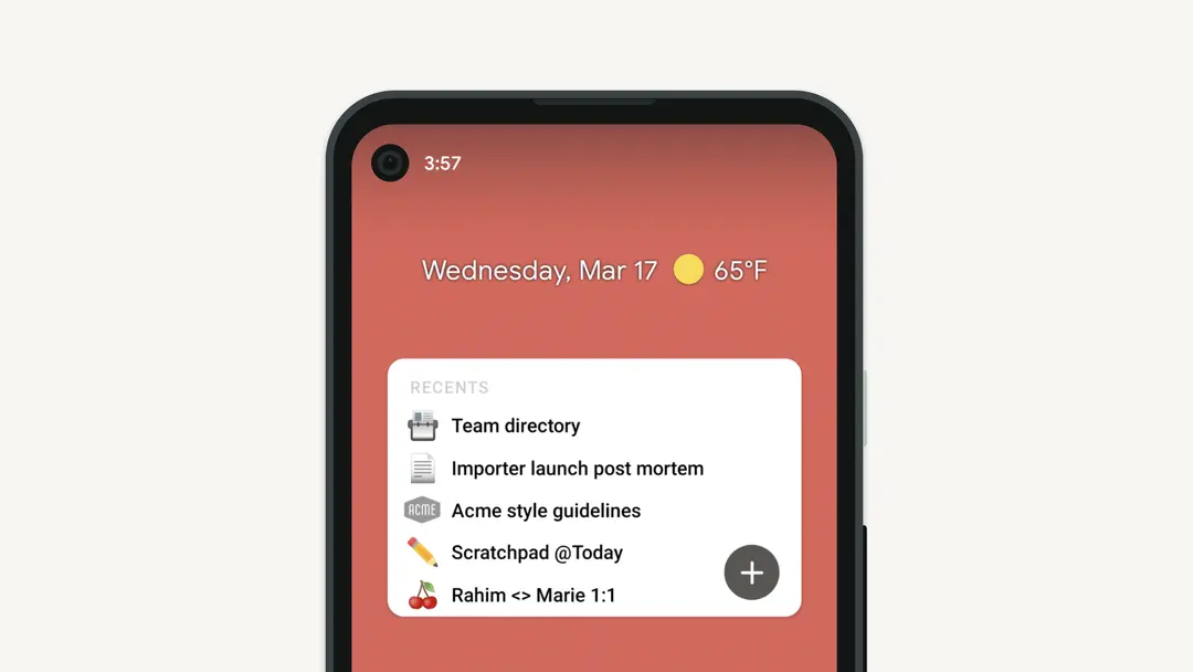 Mobile Widgets